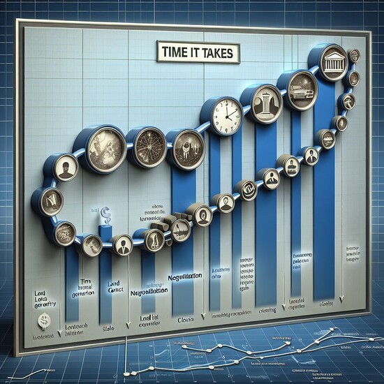 Visual timeline showcasing phases of time management in business processes and project management.